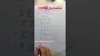 #Derivative of #cosine #function #maths #howto #trigonometricalidentities #math #mathprocess #mathe