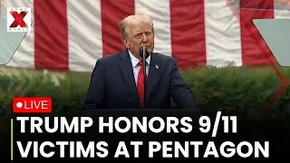 Trump at 9/11 Ceremony LIVE: Trump at Pentagon Marking 24th Anniversary of 9/11 Attack | NewsX World