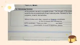 Sample Emcee Script
