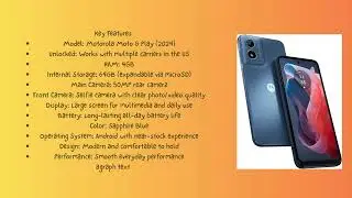 Motorola Moto G Play 2024 Review &ndash; Unlocked Budget Smartphone with 50MP Camera