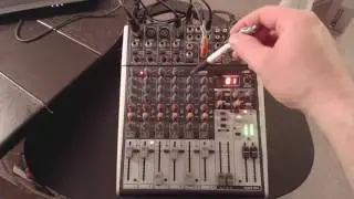 My Mixer Setup ( Shorter Version)  The Behringer Xenyx X1204 USB with FX