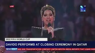 Davido performs at closing ceremony in Qatar #FIFAWorldCup2022
