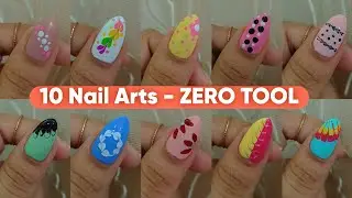 Nail Art using EVERYDAY ITEMS 💅🏻 | Simple yet Stunning 🎀✨