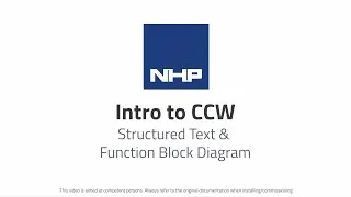 Intro to CCW: Structured Text & Function Block Diagram (FBD)
