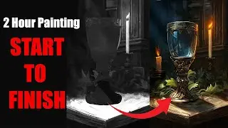 2 Hour painting process of a Chalice.