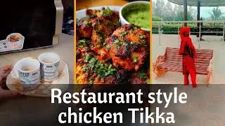  Ghar pr bnaen restaurant style chicken Tikka🍗 ore sous🍚|Hani's world 🌎