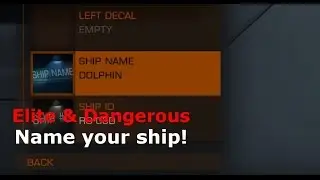 Name your ship! (Elite Dangerous)