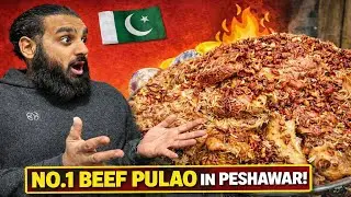 Street Food In Peshawar - Best Beef Pilau In Pakistan? Pakistan Street Food Tour! Baazi Bhai Amazed!