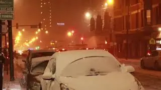 Winterstorm Night Shots Chicago January 2020