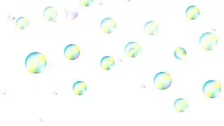 BUBBLE Background video II 1 HOUR II Animation