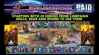Starting Raid Shadow Legends With 20 Free Heroes: Gear, Skills, and Where to Use Them.