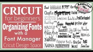 Organizing Fonts with a Font Manager