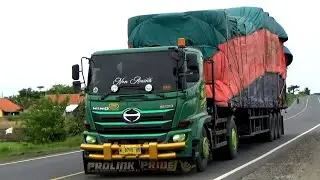 TRAILER TRUCK HEAVY LOAD !! LONG TRAILER HINO 500 MERCY AXOR FOTON AUMAN, UD QUESTER, ISUZU GIGA FAW