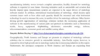Metrology Software Market - Global Industry Analysis and Forecast, 2014 to 2020