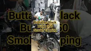 💀Bullet 350 Buttalian Black || Smokh Tapping ||#explore #bike #bullet #explorepage #shorts