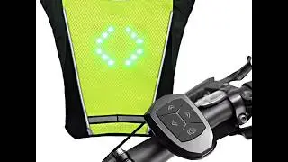 LED turn signal vest Bike leds Light Reflectors Bags with remote controller for outdoor activities