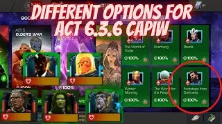 DIFFERENT OPTIONS FOR ACT 6.3.6 CAPIW. CORVUS, SHEHULK, DR VOODOO, SUNSPOT, COSMIC GHOST RIDER
