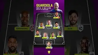 Guardiola&rsquo;s First Manchester City Lineup in 2016 🤯🔥