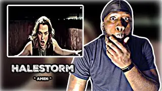 WHO IS THIS WOMEN SINGING?! FIRST TIME HEARING! Halestorm - Amen [Official Music Video] REACTION