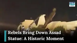 Historic Moment: Protesters Topple Hafez al-Assad Statue in Syria | AH1G