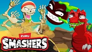 Scary Monsters Storm Dino Island + More | Smashers | Halloween Cartoons for Kids