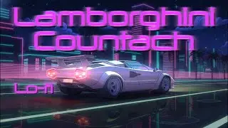 Lamborghini Countach – Skywave Curve | Lofi Synthwave Music | 80s Retrowave Study Beats