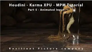 Houdini - Karma XPU - Учебное пособие по MPM - Часть 5 - Анимированный ввод