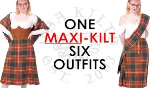 One MAXI-Kilt Six Outfits!  Presenting USA Kilts' Exclusive Maxi-kilt for Women
