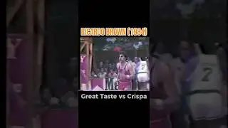 PBA LEGENDS: RICARDO BROWN (1984) GREAT TASTE VS CRISPA
