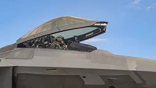 F 22 Raptors getting ready for take off -  Checkered Flag and WSEP (May2025) 4K