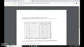 Keeping a running balance