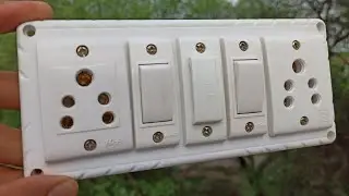2 switch 2 socket 1 fuse connection in Hindi | Extension Board Wiring Kaise Karen @ElectricalYogi