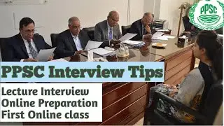 PPSC interview Tips. PPSC online preparation of interview for Lecturer jobs
