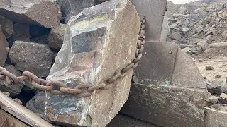 &ldquo;Unstoppable Rock Crusher: Smashing Giant Stones with Brutal Force #stonecrusher