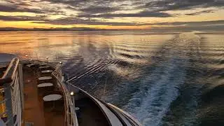 Disney Wonder Salish Sea between USA and Canada Pacific Ocean Crossing Vancouver Nawiliwili Cruise