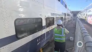 Railcar Graffiti Removal at Metrolink Keller Yard | Los Angeles, CA