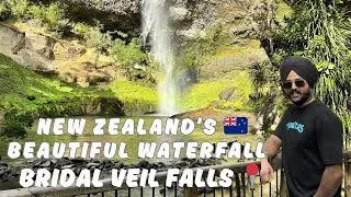 Waterfall in New Zealand | Bridal Veil Falls📍 #nz #waterfall #ejsvlogs92 #punjab #punjabivlogs