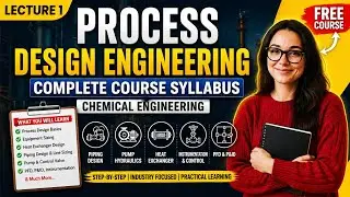Lec- 1 Process Design Engineering Complete Course | Syllabus | Chemical Engineering | PAYO'S Academy