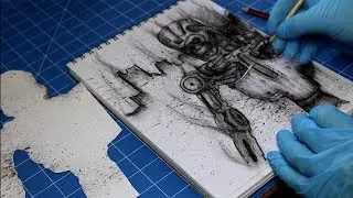 Terminator t800 time lapse  ( subscriber suggested art )