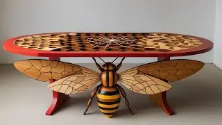 Woodworking Magic: Crafting Art Inspired by the World of Bees!
