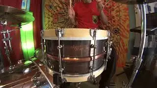 Steeldrum Copper 14x6,5 maple wood hoops