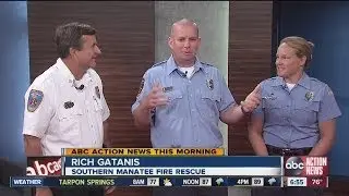 ABC Action News interviews Southern Manatee Fire-Rescue firefighters