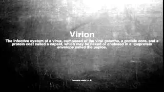 Medical vocabulary: What does Virion mean