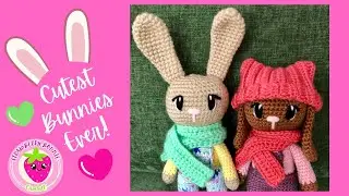 Binky the Bunny! I loved making this amigurumi rabbit! Perfect crochet project for Easter!