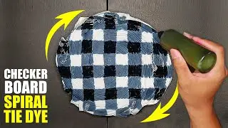 Ckecker Board Plaid Spiral Tie Dye Design Tutorial  #TaliatKulay