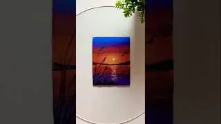 Easy Painting on Cardboard🎨/#art #shorts #artshorts #painting #trending