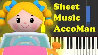 🎼 Mother Goose Club &ndash; Driving in My Car | Piano Sheet Music 🚗🎶