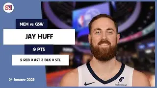 JAY HUFF 9 PTS vs GSW 04 Jan 24-25 MEM Highlights