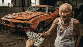 I Bought  Pontiac GTO Judge 1970 for $450 Grandpa Sold His Abandoned Car (ASMR Car Restoration)