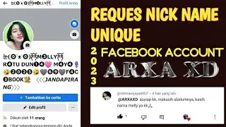 reques nick name melly akun facebook unique 2023 ‼ ARXA XD
